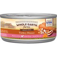 Whole Earth Farms Small Breed Turkey Dinner Grain-Free Canned Dog Food