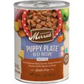 Merrick Grain Free Wet Puppy Food Puppy Plate Beef Recipe, 12.7-oz can, case of 12