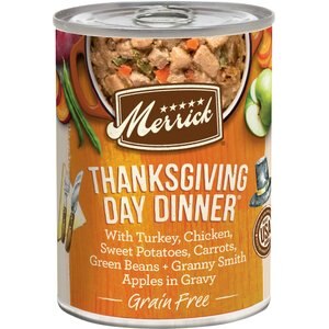 Merrick Grain-Free Wet Dog Food Thanksgiving Day Dinner, 12.7-oz can, case of 12