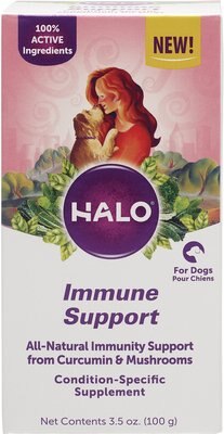 Halo Whole Food Immune Support Powder Dog Supplement, 3.5-oz bottle, slide 1 of 1