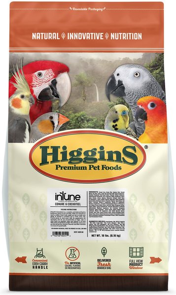 Higgins InTune Natural Bird Food, 18-lb bag slide 1 of 9