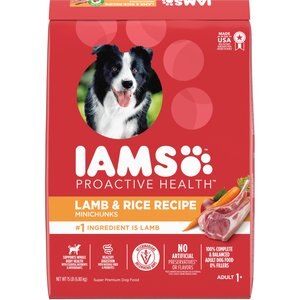 Iams Minichunks Adult Lamb & Rice Recipe Dry Dog Food, 15-lb bag