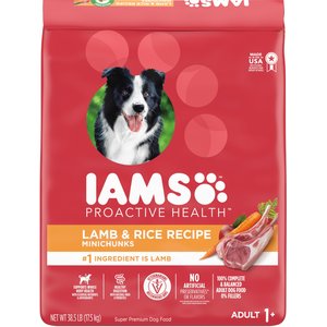 Iams Minichunks Adult Lamb & Rice Recipe Dry Dog Food, 38.5-lb bag