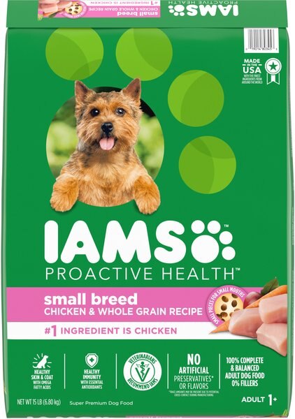 Iams Adult Small & Toy Breed Dry Dog Food, 15-lb bag slide 1 of 10