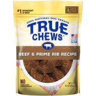 True Chews Beef & Prime Rib Recipe Grain-Free Dog Treats, 10-oz bag