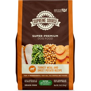 Supreme Source Grain-Free Turkey Meal & Sweet Potato Recipe Dry Dog Food, 5-lb bag