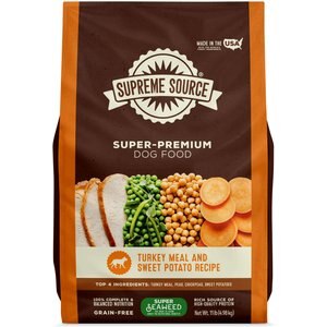 Supreme Source Grain-Free Turkey Meal & Sweet Potato Recipe Dry Dog Food, 11-lb bag