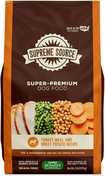 Supreme Source Grain-Free Turkey Meal & Sweet Potato Recipe Dry Dog Food, 22-lb bag slide 1 of 11