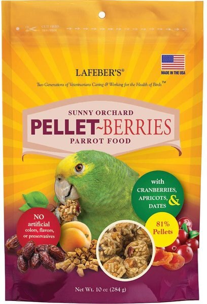 Lafeber Pellet-Berries Sunny Orchard Parrot Food, 10-oz bag slide 1 of 7