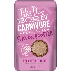 Tiki Dog Aloha Petites Flavor Booster Pork Bisque Dog Food Topper, 1.5-oz pouch, case of 12