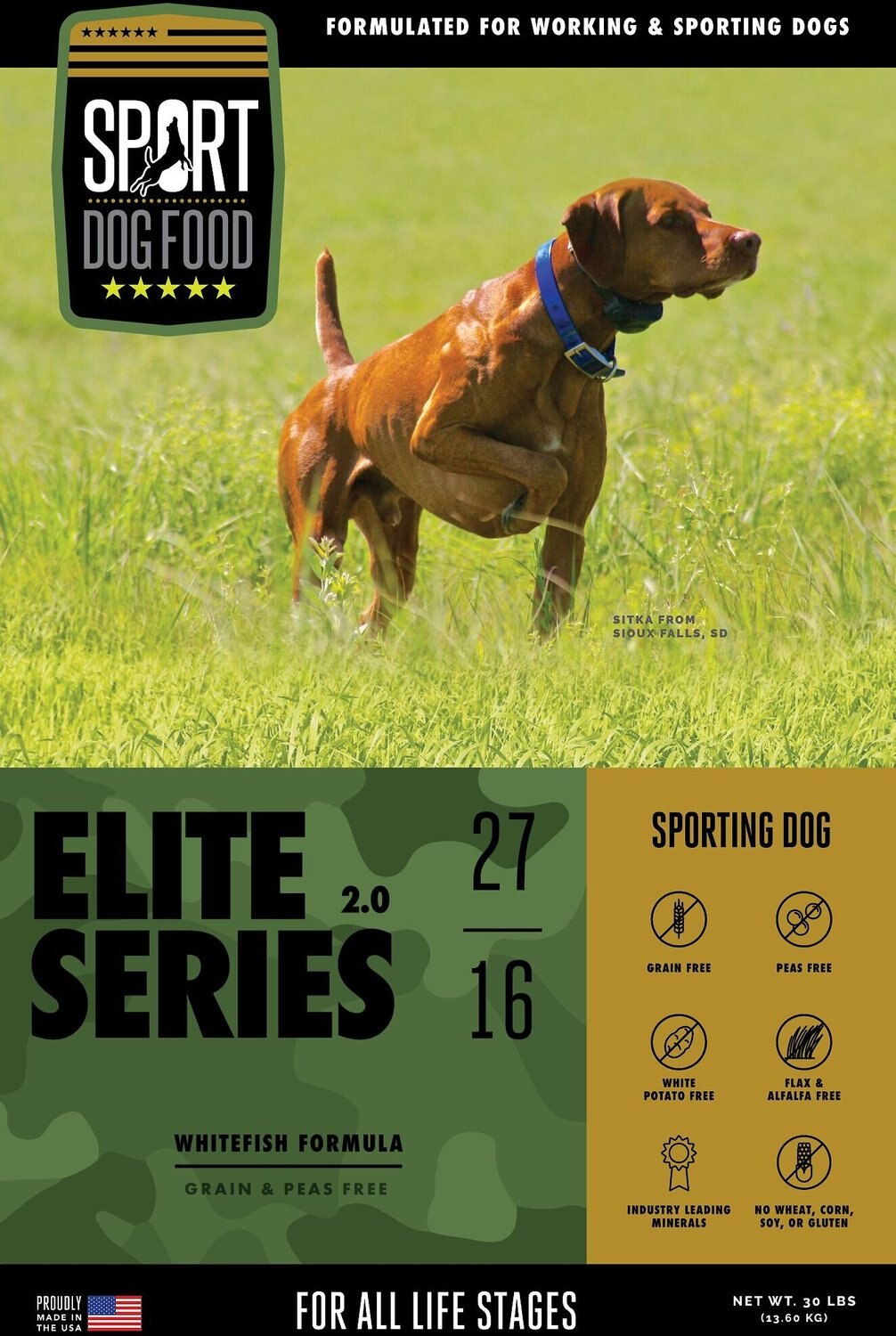SPORT DOG FOOD Elite Series Sporting Grain-Free Whitefish Formula Dry