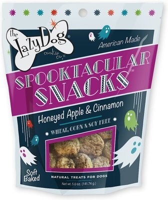 The Lazy Dog Cookie Co. Spooktacular Snacks Honeyed Apple & Cinnamon Dog Treats, 5-oz bag, slide 1 of 1