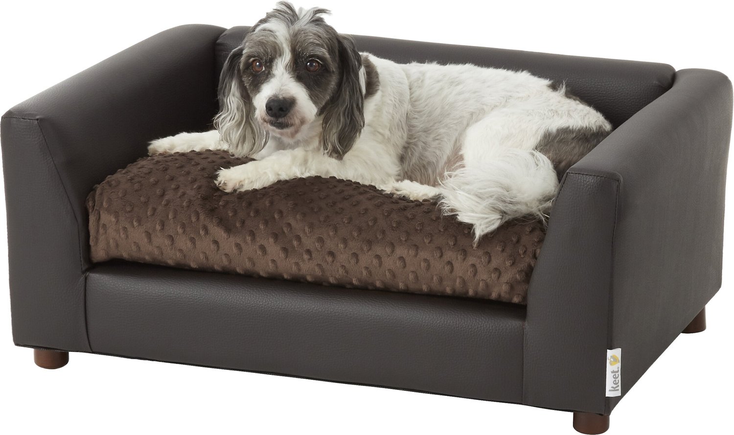KEET Fluffly Deluxe Sofa Dog Bed w/Removable Cover