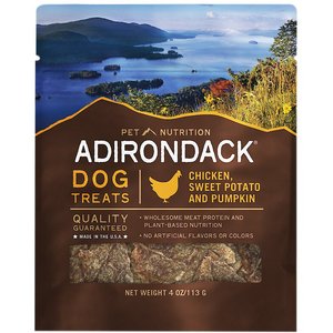 Adirondack Chicken, Sweet Potato & Pumpkin Grain-Free Dog Treats, 4-oz bag
