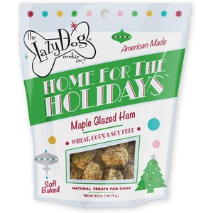 The Lazy Dog Cookie Co. Home For The Holidays Maple Glazed Ham Dog Treats, 5-oz bag