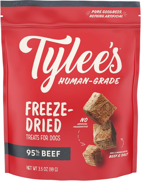 Tylee's Beef Human-Grade Freeze-Dried Dog Treats, 3.5-oz slide 1 of 7