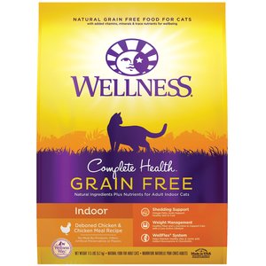 Wellness Complete Health Grain-Free Indoor Deboned Chicken Recipe Dry Cat Food, 11.5-lb bag