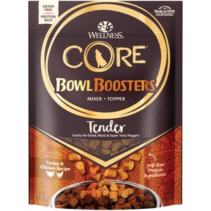 Wellness CORE Bowl Boosters Tender Turkey & Chicken Recipe Dog Food Mixer or Topper, 8-oz bag