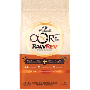 Wellness CORE RawRev Grain-Free Original Recipe with Freeze-Dried Turkey Liver Dry Cat Food, 4.5-lb bag