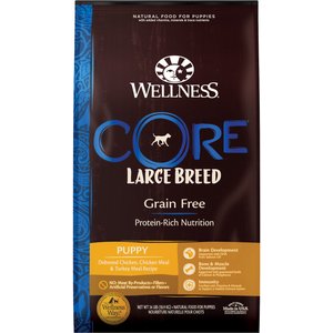 Wellness CORE Grain-Free Large Breed Puppy Deboned Chicken Recipe Dry Dog Food, 24-lb bag