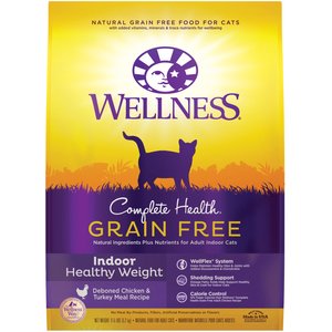 Wellness Complete Health Grain-Free Indoor Healthy Weight Chicken Recipe Dry Cat Food, 11.5-lb bag