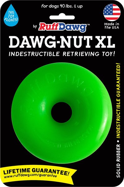Ruff Dawg Indestructible Dawg Nut Tough Dog Chew Toy, Color Varies, XL slide 1 of 11