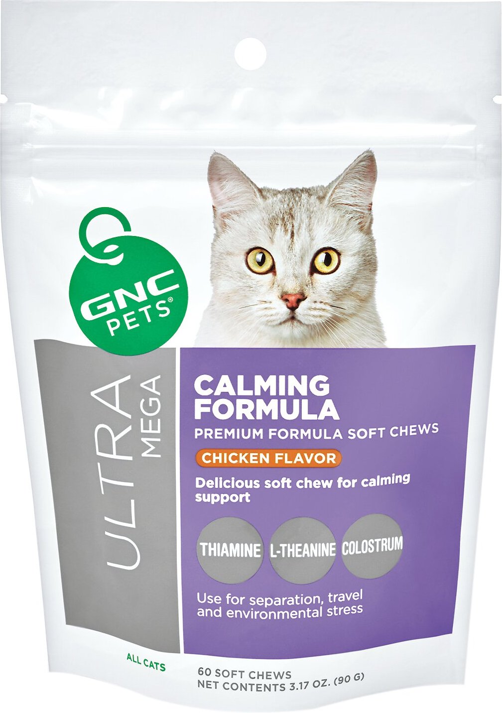 GNC PETS Ultra Mega Calming Formula Chicken Flavor Soft Chews Cat