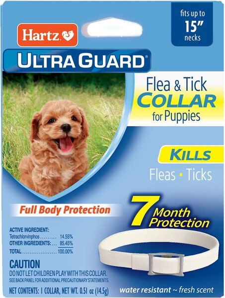 Hartz UltraGuard Flea & Tick Collar for Puppies & Dogs, 1 Collar (7-mos. supply) slide 1 of 8