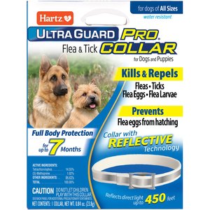 Hartz UltraGuard Pro Reflecting Flea & Tick Collar for Dogs & Puppies, 1 count