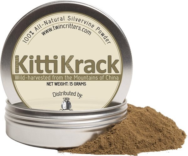 TwinCritters KittiKrack Organic Silvervine Powder, 15-g slide 1 of 4