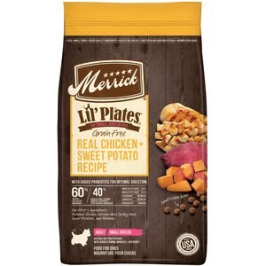 Merrick Lil' Plates Grain-Free Small Breed Dry Dog Food Real Chicken + Sweet Potato Recipe, 20-lb bag