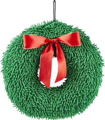 Petlou Holiday Plush Wreath Dog Toy, slide 1 of 1