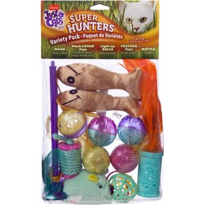 Hartz Just For Cats Super Hunters Cat Toy Variety Pack, 13 count