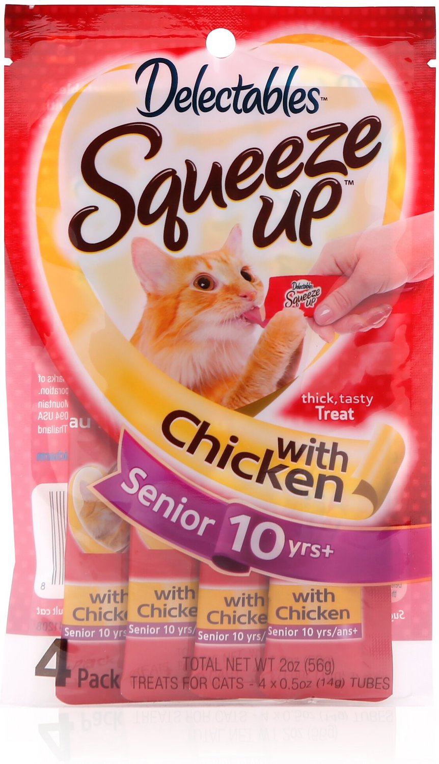 Hartz Delectables Senior Squeeze Up Chicken Lickable Cat Treat, 2.0oz