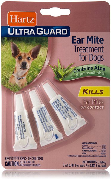 Hartz Medication for Ear Mites for Dogs, 3 count slide 1 of 4