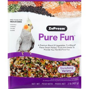 ZuPreem Pure Fun Enriching Variety Medium Bird Food, 2-lb bag
