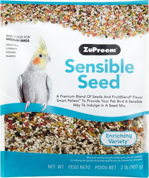 ZuPreem Sensible Seed Enriching Variety Medium Bird Food, 2-lb bag slide 1 of 7