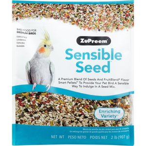 ZuPreem Sensible Seed Medium Bird Food, 2-lb bag