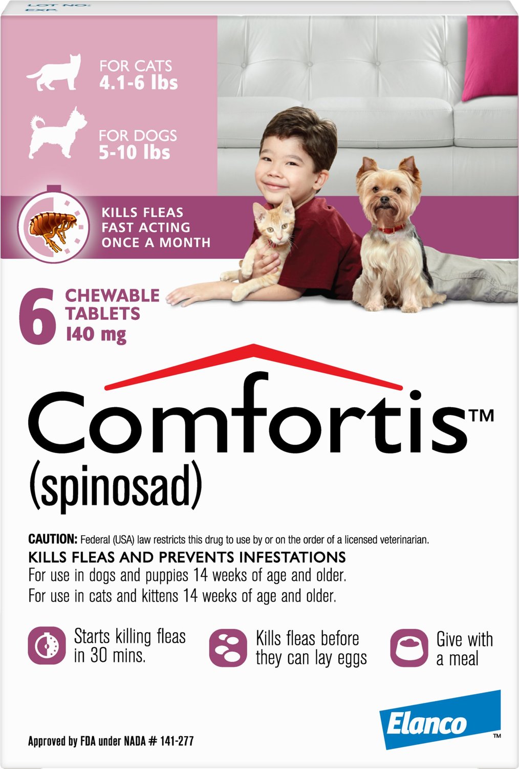 COMFORTIS Chewable Tablets for Dogs 5 