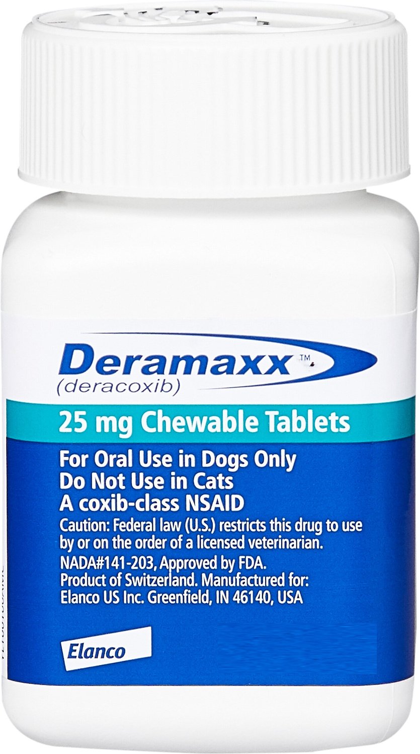 DERAMAXX Chewable Tablets for Dogs, 25 