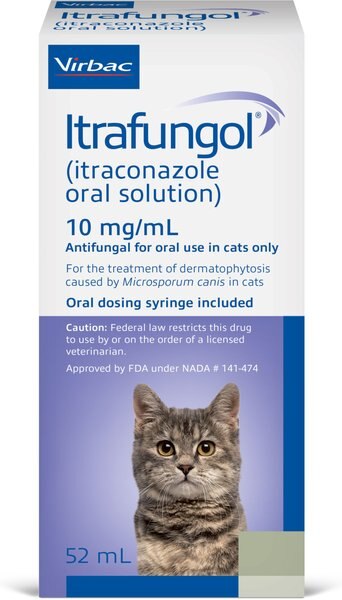 Itrafungol Oral Solution for Cats, 10 mg/mL, 52-mL slide 1 of 7