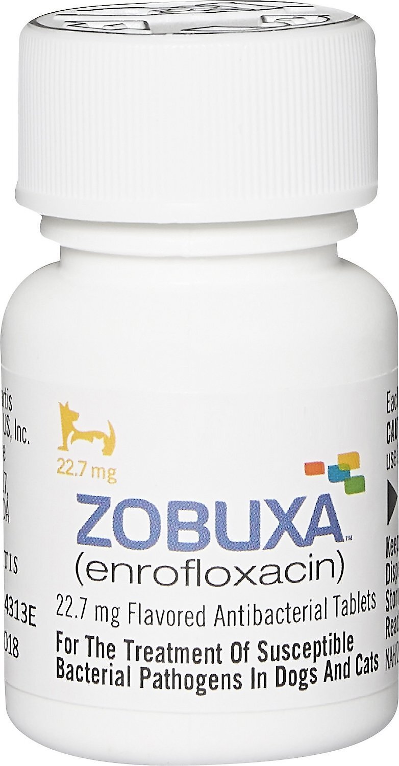 ZOBUXA (Enrofloxacin) Tablets for Dogs & Cats, 22.7mg, 1 tablet
