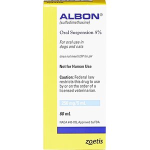 Albon Oral Suspension 5% for Dogs & Cats, 2-oz