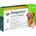 Simparica Chewable Tablet for Dogs, 44.1-88 lbs, (Green Box), 6 Chewable Tablets (6-mos. supply)