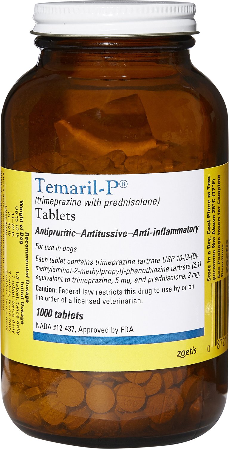 TEMARIL-P Tablets for Dogs, 1 tablet 