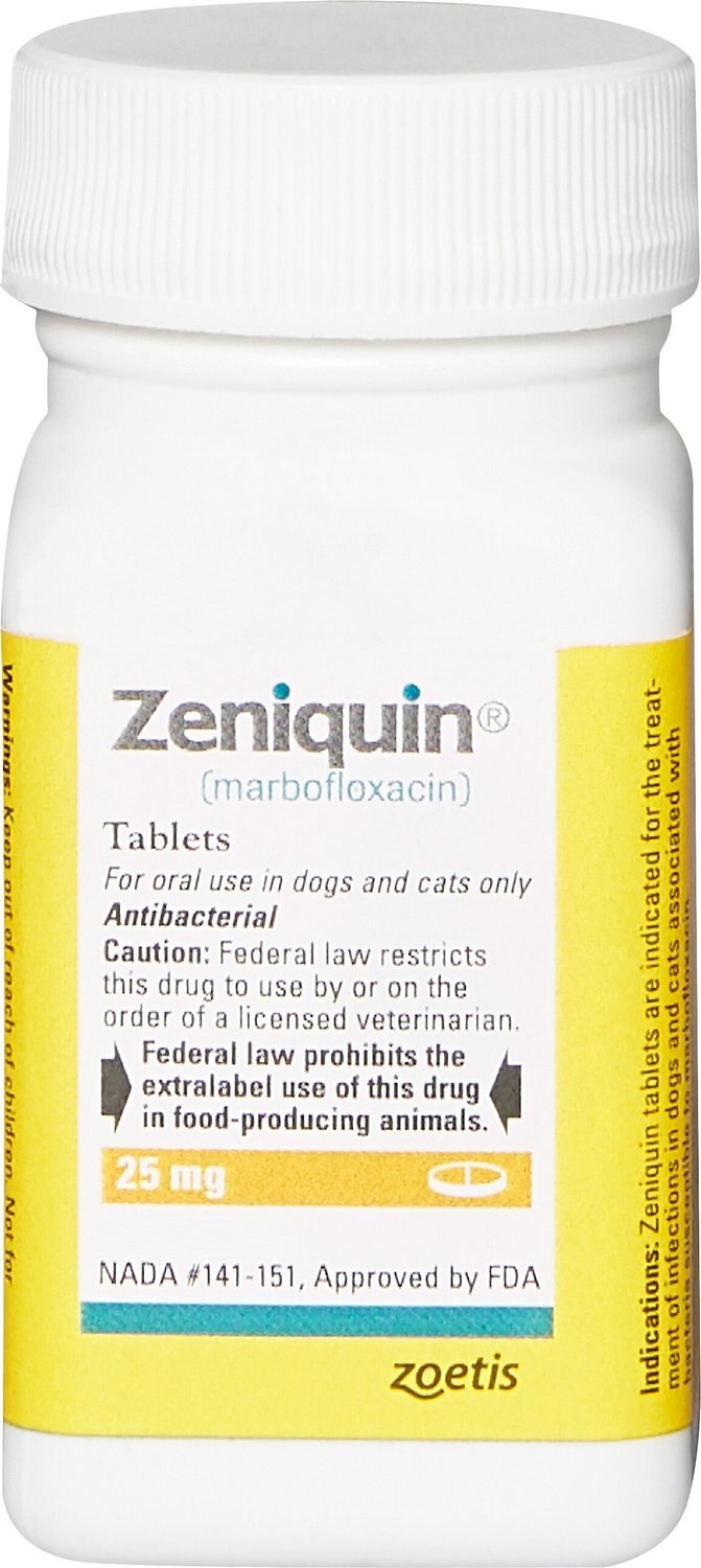 ZENIQUIN Tablets for Dogs & Cats, 25mg, 1 tablet
