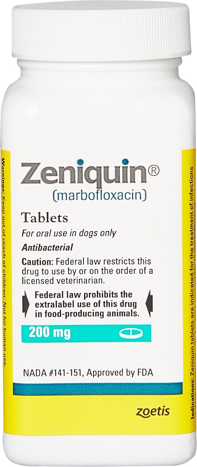 ZENIQUIN Tablets for Dogs & Cats, 200mg, 1 tablet