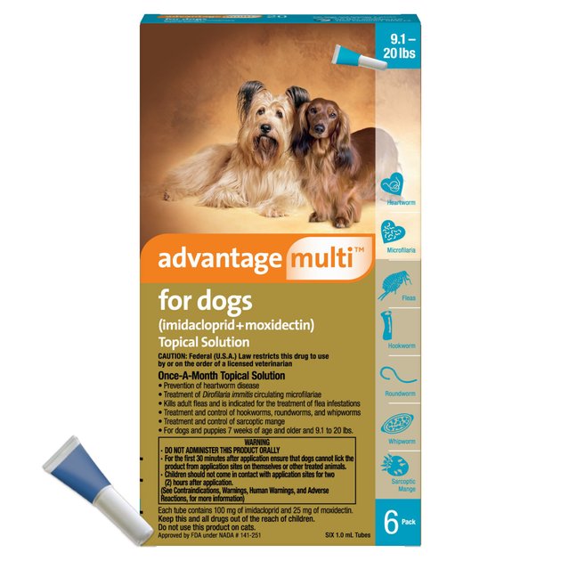 Advantage Multi For Dogs Dosage Chart