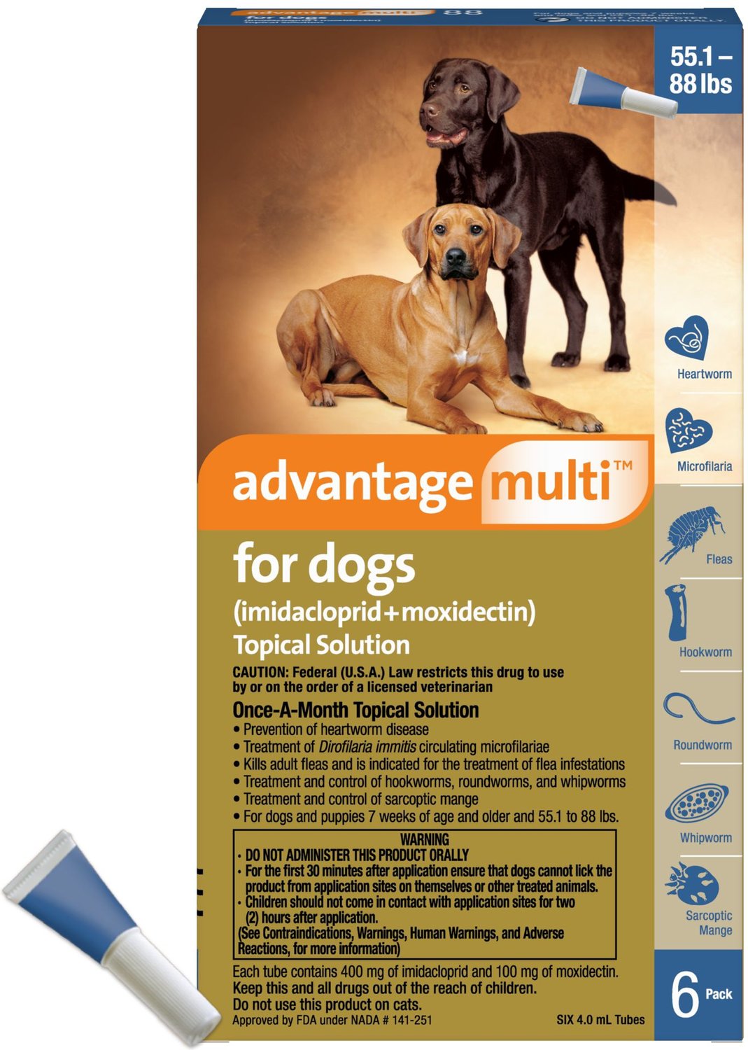 Advantage Multi Dosage Chart For Dogs