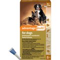 Advantage Multi Topical Solution for Dogs, 88.1-110 lbs, (Brown Box), 6 Doses (6-mos. supply)